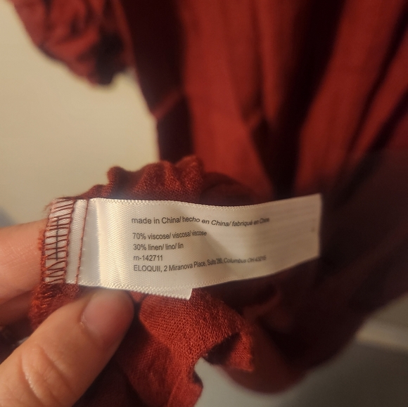 Eloquii Full Sleeve Maxi Dress with Slit - Picture 6 of 6